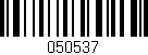 Código de barras (EAN, GTIN, SKU, ISBN): '050537'