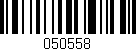 Código de barras (EAN, GTIN, SKU, ISBN): '050558'