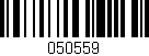 Código de barras (EAN, GTIN, SKU, ISBN): '050559'