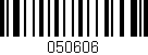 Código de barras (EAN, GTIN, SKU, ISBN): '050606'