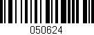 Código de barras (EAN, GTIN, SKU, ISBN): '050624'