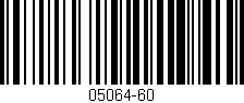 Código de barras (EAN, GTIN, SKU, ISBN): '05064-60'