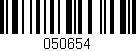 Código de barras (EAN, GTIN, SKU, ISBN): '050654'