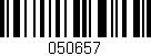 Código de barras (EAN, GTIN, SKU, ISBN): '050657'