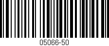Código de barras (EAN, GTIN, SKU, ISBN): '05066-50'