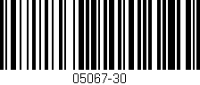 Código de barras (EAN, GTIN, SKU, ISBN): '05067-30'