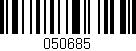 Código de barras (EAN, GTIN, SKU, ISBN): '050685'