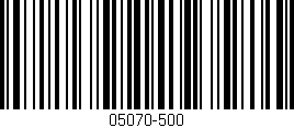 Código de barras (EAN, GTIN, SKU, ISBN): '05070-500'