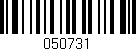Código de barras (EAN, GTIN, SKU, ISBN): '050731'