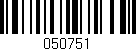 Código de barras (EAN, GTIN, SKU, ISBN): '050751'