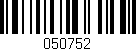 Código de barras (EAN, GTIN, SKU, ISBN): '050752'
