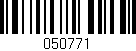Código de barras (EAN, GTIN, SKU, ISBN): '050771'