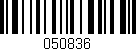 Código de barras (EAN, GTIN, SKU, ISBN): '050836'