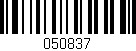 Código de barras (EAN, GTIN, SKU, ISBN): '050837'