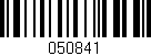 Código de barras (EAN, GTIN, SKU, ISBN): '050841'