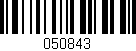 Código de barras (EAN, GTIN, SKU, ISBN): '050843'