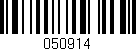 Código de barras (EAN, GTIN, SKU, ISBN): '050914'