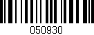 Código de barras (EAN, GTIN, SKU, ISBN): '050930'