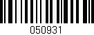 Código de barras (EAN, GTIN, SKU, ISBN): '050931'