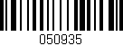Código de barras (EAN, GTIN, SKU, ISBN): '050935'