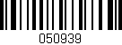 Código de barras (EAN, GTIN, SKU, ISBN): '050939'