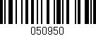 Código de barras (EAN, GTIN, SKU, ISBN): '050950'