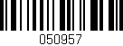 Código de barras (EAN, GTIN, SKU, ISBN): '050957'