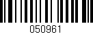 Código de barras (EAN, GTIN, SKU, ISBN): '050961'