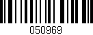 Código de barras (EAN, GTIN, SKU, ISBN): '050969'