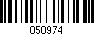 Código de barras (EAN, GTIN, SKU, ISBN): '050974'