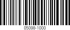 Código de barras (EAN, GTIN, SKU, ISBN): '05098-1000'