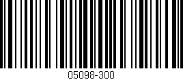 Código de barras (EAN, GTIN, SKU, ISBN): '05098-300'