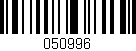 Código de barras (EAN, GTIN, SKU, ISBN): '050996'