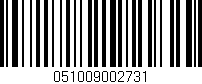 Código de barras (EAN, GTIN, SKU, ISBN): '051009002731'