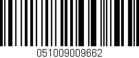 Código de barras (EAN, GTIN, SKU, ISBN): '051009009662'