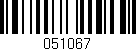 Código de barras (EAN, GTIN, SKU, ISBN): '051067'