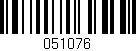 Código de barras (EAN, GTIN, SKU, ISBN): '051076'