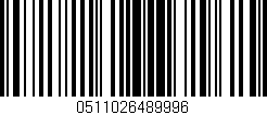 Código de barras (EAN, GTIN, SKU, ISBN): '0511026489996'