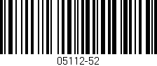 Código de barras (EAN, GTIN, SKU, ISBN): '05112-52'