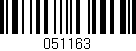 Código de barras (EAN, GTIN, SKU, ISBN): '051163'