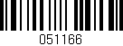 Código de barras (EAN, GTIN, SKU, ISBN): '051166'