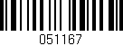Código de barras (EAN, GTIN, SKU, ISBN): '051167'