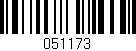Código de barras (EAN, GTIN, SKU, ISBN): '051173'