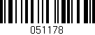 Código de barras (EAN, GTIN, SKU, ISBN): '051178'