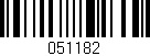 Código de barras (EAN, GTIN, SKU, ISBN): '051182'
