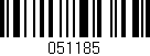 Código de barras (EAN, GTIN, SKU, ISBN): '051185'