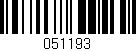 Código de barras (EAN, GTIN, SKU, ISBN): '051193'