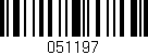 Código de barras (EAN, GTIN, SKU, ISBN): '051197'