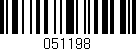 Código de barras (EAN, GTIN, SKU, ISBN): '051198'