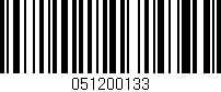 Código de barras (EAN, GTIN, SKU, ISBN): '051200133'